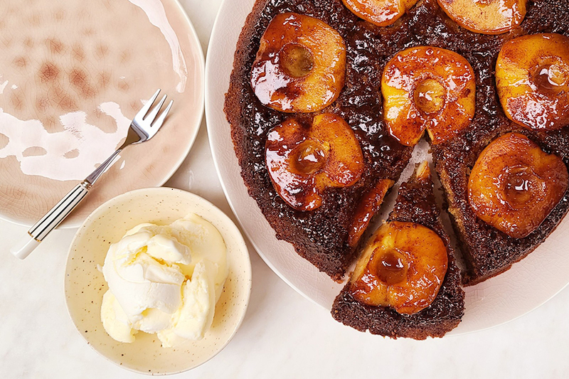 Upside-Down Apple Cake With Honey and Salted Caramel